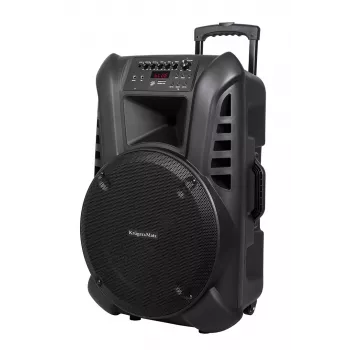 ACTIVE KEY aktyvi garso kolonėlė su 2 belaidžiais mikrofonais UHF, SD, Bluetooth, FM, USB, 60 W