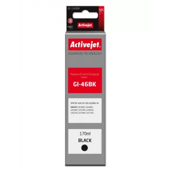 Activejet AC-G46BK suderinama juoda rašalo kasetė Canon PIXMA G serijai, 170 ml, Supreme linija