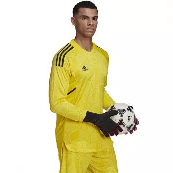 adidas Condivo 22 ilgomis rankovėmis vartininko marškinėliai vyrams Solar Yellow HF0137