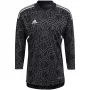 adidas Condivo 22 ilgomis rankovėmis vyrų vartininko marškinėliai juodi