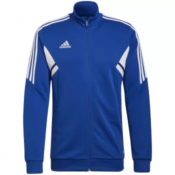 adidas Condivo 22 Track Jacket vyriška komandinė tamsiai mėlyna AEROREADY pilnas užtrauktukas siauras kirpimas