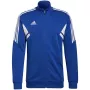 adidas Condivo 22 Track Jacket vyriška komandinė tamsiai mėlyna AEROREADY pilnas užtrauktukas siauras kirpimas