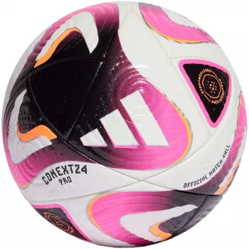 adidas Conext 24 Pro Match Futbolo kamuolys 5 dydis Balta/Rožinė/Juoda
