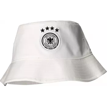 adidas DFB kibiro kepurė balta Vokietijos nacionalinės futbolo rinktinės medvilninė su siuvinėtu emblema KV5940