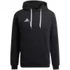 adidas Entrada 22 vyriškas gobtuvinis megztinis, juodos spalvos, M dydis