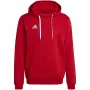 adidas Entrada 22 vyriškas gobtuvinis megztinis, raudonas