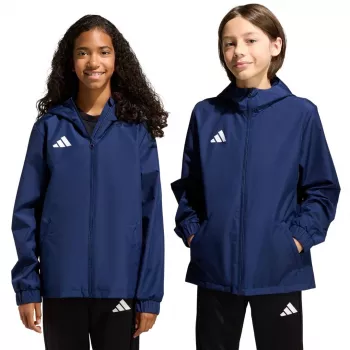 adidas Entrada 26 All Weather vaikiška striukė tamsiai mėlyna JZ9103 116cm