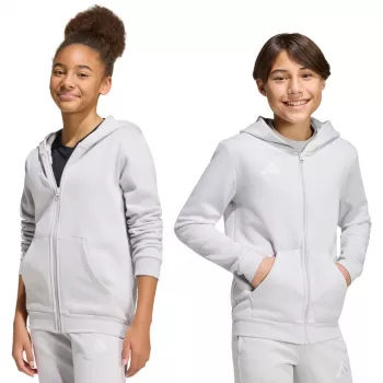 adidas Entrada 26 Full Zip Hoodie Vaikams Light Grey KH1779 152cm