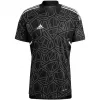 ADIDAS Vyriški Condivo 22 vartininko marškinėliai trumpomis rankovėmis, juodi HB1619