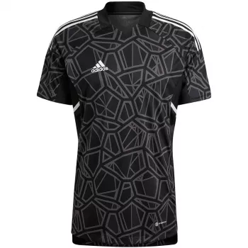 ADIDAS vyriški Condivo 22 vartininko marškinėliai trumpomis rankovėmis, juodi, M dydis