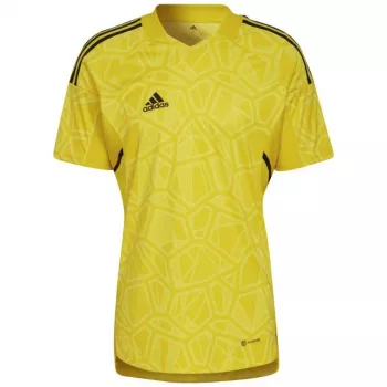 adidas vyriški vartininko marškinėliai Condivo 22 trumpomis rankovėmis saulės geltonos spalvos HF0138