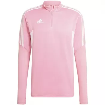 adidas vyriški Condivo 22 treniruočių marškinėliai su užtrauktuku Pink HD2313