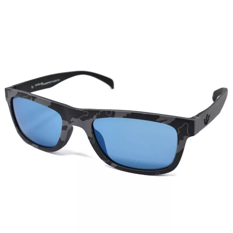 Adidas Originals vyriški akiniai nuo saulės AOR005-143070 – matinio juodo rėmelio, pilki lęšiai, 54 mm