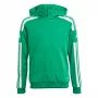 adidas Squadra 21 Youth Hoody megztinis su gobtuvu Team Green/White GP6432, dydis 140 cm