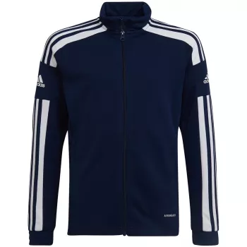 adidas Squadra 21 treniruočių pilno užtrauktuko megztinis, tamsiai mėlynas, jaunimo 116