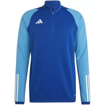 adidas Tiro 23 Competition vyriški treniruočių marškinėliai su užtrauktuku – Team Navy Blue HU1309