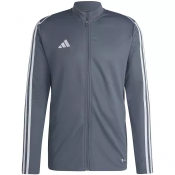 adidas Tiro 23 League treniruočių viršus su užtrauktuku, pilkas (Grey Four), vyr., M dydis