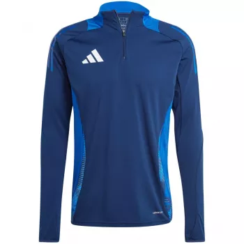 adidas Tiro 24 Competition Training Top Team Navy Blue 2 / White vyriški, siauro kirpimo, ilgomis rankovėmis AEROREADY perdirbto poliesterio futbolo marškinėliai S
