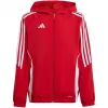 adidas Tiro 24 vaikiška treniruočių striukė Vivid Red 116cm