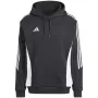 adidas Tiro 24 Sweat Hooded Black IJ7673 Vyriškas treniruočių gobtuvas