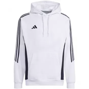 adidas Tiro 24 džemperis su gobtuvu baltas IR7547