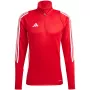 adidas Tiro 24 treniruočių viršutinė dalis vyrams, raudona IS1045 L