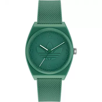 Adidas Unisex AOST22032 38mm Analoginis Kvarcinis Laikrodis – Juodas Silikoninis Dirželis