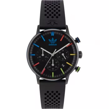 Adidas Unisex Digital Watch AOSY23021 40mm Black Silicone Strap
