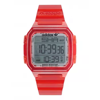Adidas moteriškas skaitmeninis kvarcinis laikrodis AOST22051 38mm juodas silikonas