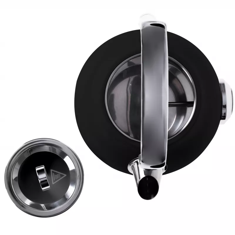 Adler AD 1346B elektrinis virdulys 1,7 l, 2200 W, juodos spalvos, metalo efektu
