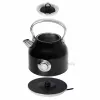 Adler AD 1346B elektrinis virdulys 1,7 l, 2200 W, juodos spalvos, metalo efektu