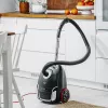 Adler AD 7054 bekvapis dulkių siurblys 2200 W su HEPA filtru, 1,5 L talpa, teleskopiniu metaliniu vamzdžiu, juodos/sidabrinės spalvos