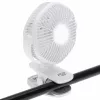 Įkraunamas stalviršinis ventiliatorius su segtuku Adler AD 7335, 6 W, 12,7 cm, 3 greičiai, osciliacija, baltas