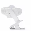Įkraunamas stalviršinis ventiliatorius su segtuku Adler AD 7335, 6 W, 12,7 cm, 3 greičiai, osciliacija, baltas