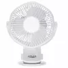 Adler AD 7335 Įkraunamas Segtuvinis Stalo Ventiliatorius, 6W, 12,7 cm, 3 Greičiai, Siūbavimas, Baltas