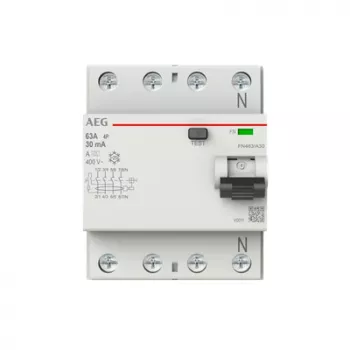 AEG Power Solutions liekamosios srovės grandinės pertraukiklis FN463/A30 4P A tipo 63A 30mA