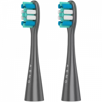 AENO ADB0010G keičiamas šepetėlio antgalis, 2 vnt. – baltas – suderinamas su Xiaomi Mi Electric Toothbrush serija
