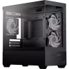 AEROCOOL P300D G-BK-v1 Mini Tower ATX korpusas, juodas, grūdintas stiklas