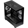 AEROCOOL P300D G-BK-v1 Mini Tower ATX korpusas, juodas, grūdintas stiklas
