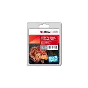 AgfaPhoto APCCLI526SETD 5 dalių suderinamų rašalo kasečių rinkinys Canon PIXMA iP4950, iX6550, MG5350, MG6150, MG6250, MG8150, MG8250, MX715, MX885, MX895 spausdintuvams (juoda, foto juoda, žydra, purpurinė, geltona)