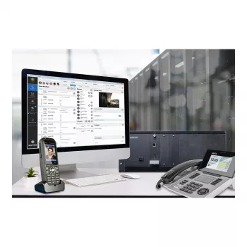 AGFEO ES 730 IT IP ryšio sistema (PBX) – 100 abonentų, 100 SIP trunkų, 30 VoIP skambučių, Gigabit Ethernet, USB, ugniasienė, VPN, UC-Suite, CTI, Web GUI