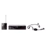 AKG WMS45 Sports Set belaidė mikrofono sistema su C544 L ausine, UHF BD U2 juosta (614-630 MHz), bodypack siųstuvu, stacionariu imtuvu, 30 m veikimo nuotolis