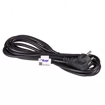 Akyga AK-PC-06A maitinimo laidas 3 m, CEE 7/7 – IEC C13, juodas