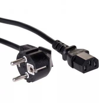 Akyga AK-PC-06A maitinimo laidas 3 m, CEE 7/7 – IEC C13, juodas