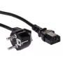 Akyga AK-PC-06A maitinimo laidas 3 m, CEE 7/7 – IEC C13, juodas