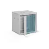 ALANTEC 19 inch Sieninis Spintelė 12U 600x600mm, Dviejų Sekcijų, Stiklinės Durys, Nuimami Šoniniai Skydai su Spyna, 4 Tvirtinimo Bėgiai, Pilka, Plokščioje Pakuotėje