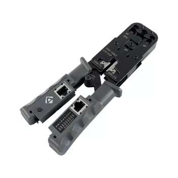 ALANTEC 4P6P8P Crimping Tool su LAN tinklo kabelių testeriu