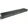 ALANTEC STP Cat.6 48 Portų IDC Pataisų Skydas 2U 19 inch Rackmount Juodas (PK050)