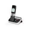 ALCATEL 8517110010 belaidis DECT telefonų rinkinys su 2 rageliais, 1,5 colio gintarine ekranu ir telefonų knyga