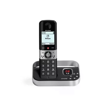 ALCATEL 8517110010 belaidis DECT telefonų rinkinys su 2 rageliais, 1,5 colio gintarine ekranu ir telefonų knyga